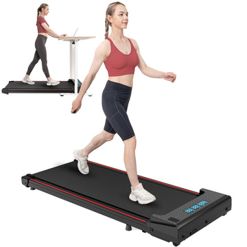CITYSPORTS Treadmills,Under Desk Treadmill for Home,Walking Pad With LED Display,1-6km/h Adjustable Speed,Walking Running Machine Portable for Home Cardio Exercise,With Remote Control,No Assembly